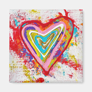 Aimant de coeur rouge