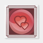 Aimant de conception cardiaque (Devant)