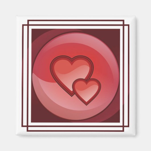 Aimant de conception cardiaque (Devant)