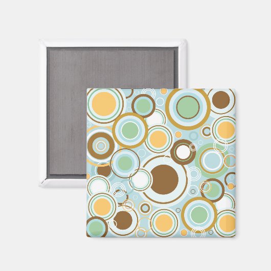 Aimant de conception circulaire vintage/rétro (Recto/Verso)