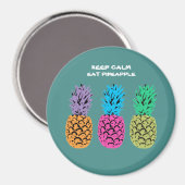 Aimant de conception d'ananas illustré (Recto/Verso)