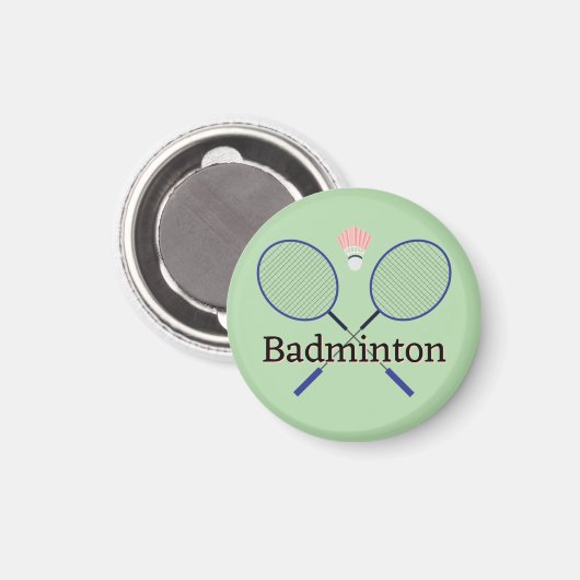 Aimant de conception de Badminton (Recto/Verso)