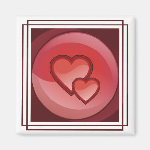 Aimant de conception de coeur