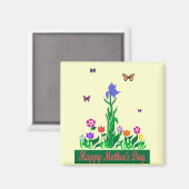 Aimant de conception de la Fête des mères (Recto/Verso)