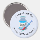 Aimant de conception de la vaccination (Recto/Verso)