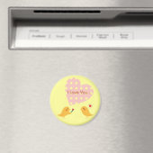 Aimant de conception d'oiseau 'Je t'aime'2 (In Situ (Lave-vaisselle))