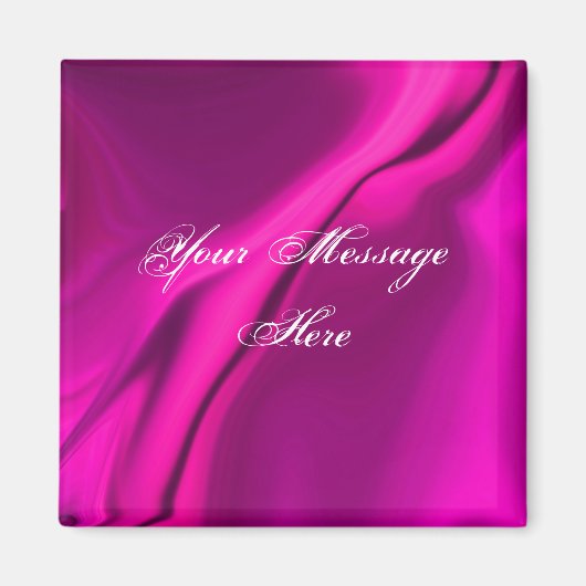 Aimant de conception rose lisse (Devant)