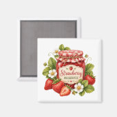 Aimant de Conserve de Fraise   (Recto/Verso)
