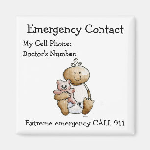 Aimant de contact du secours de la babysitter