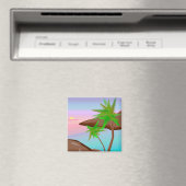 Aimant de coucher de soleil sur l'île tropicale (In Situ (Lave-vaisselle))