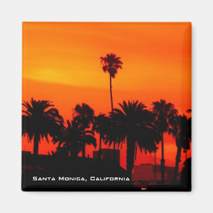 Aimant de coucher du soleil de Santa Monica