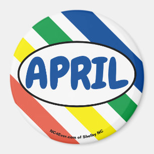 Aimant de couleurs amusantes d'AVRIL