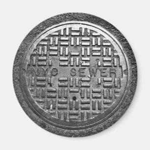 Aimant de couverture d'égout de NYC