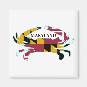 Aimant de crabe de drapeau du Maryland