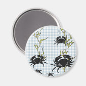 Aimant de crabe de pierre de 2,25 po (Recto/Verso)