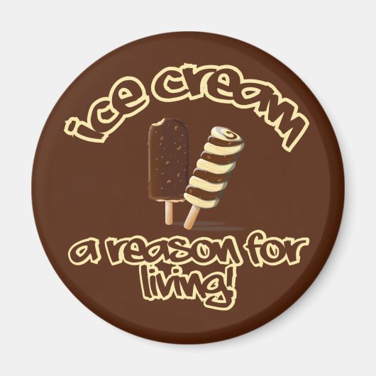 Aimant de crème glacée (Devant)