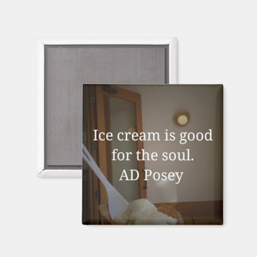 Aimant de crème glacée (Recto/Verso)