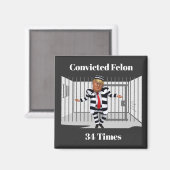 Aimant de criminel condamné Trump (Recto/Verso)