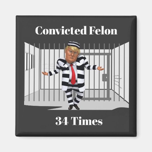 Aimant de criminel condamné Trump (Devant)