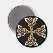 Aimant de croix celtique d'or (Recto/Verso)