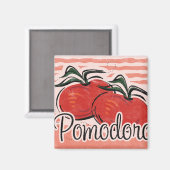 Aimant de cuisine à la tomate italienne (Recto/Verso)