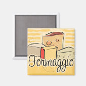 Aimant de cuisine au fromage italien (Recto/Verso)
