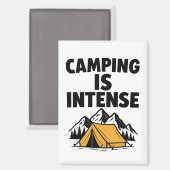 Aimant de cuisine Camping est intense (Recto/Verso)