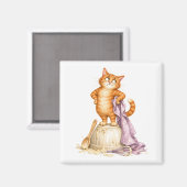 Aimant de cuisine chat drôle (Recto/Verso)