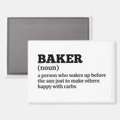 Aimant de cuisine de définition Baker (Recto/Verso)
