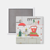 Aimant de cuisine italienne (Recto/Verso)