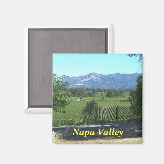 Aimant de cuisine Napa Valley (Recto/Verso)