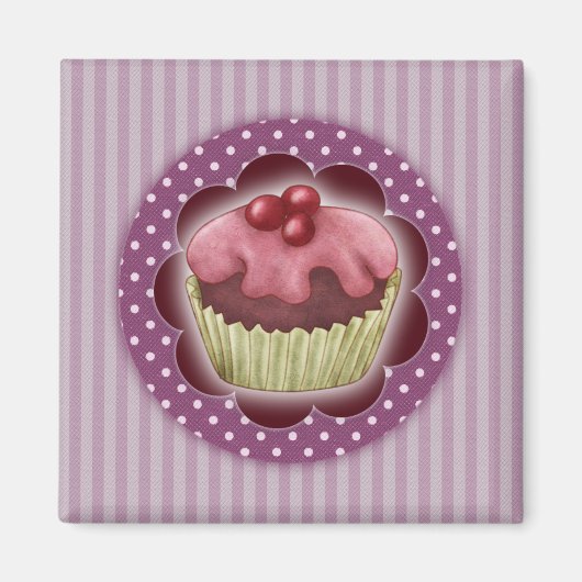 Aimant de cupcake (Devant)