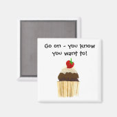 Aimant de cupcake (Recto/Verso)