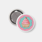 Aimant de cupcake (Recto/Verso)