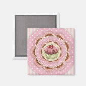 Aimant de cupcake (Recto/Verso)