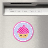 Aimant de cupcake Kawaii (In Situ (Lave-vaisselle))