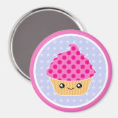Aimant de cupcake Kawaii (Recto/Verso)