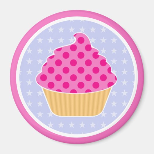 Aimant de cupcake Kawaii (Devant)