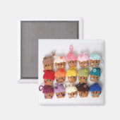 aimant de cupcake kawaii (Recto/Verso)