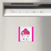 Aimant de cupcake Skullie (In Situ (Lave-vaisselle))