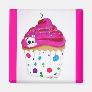 Aimant de cupcake Skullie