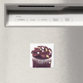 Aimant de cupcakes au chocolat (In Situ (Lave-vaisselle))