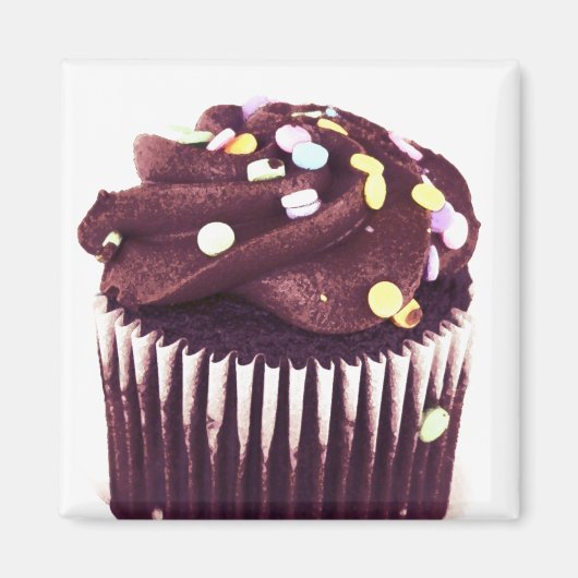 Aimant de cupcakes au chocolat (Devant)