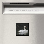 Aimant de cygne blanc gracieux (In Situ (Lave-vaisselle))
