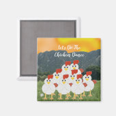 Aimant de danse de poulet drôle (Recto/Verso)
