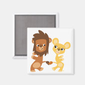 Aimant de danse du lion et de la lionne (Recto/Verso)