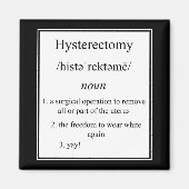 Aimant de définition d'hystérectomie (Devant)