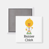 Aimant de demi-marathon de poussette de coureur (Recto/Verso)