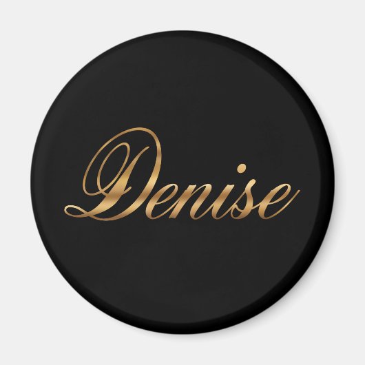 Aimant de Denise gold Design Lettering (Devant)