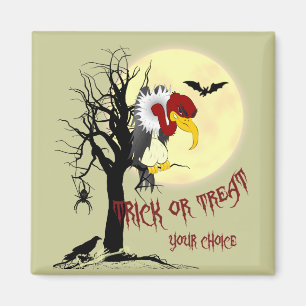 Aimant de des bonbons ou un sort de Halloween